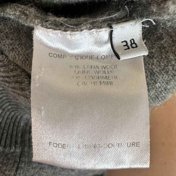 Balenciaga Cowl Neck Sweater Gray Size EU 38 Wool/Cashmere Blend - Picture 4 of 6